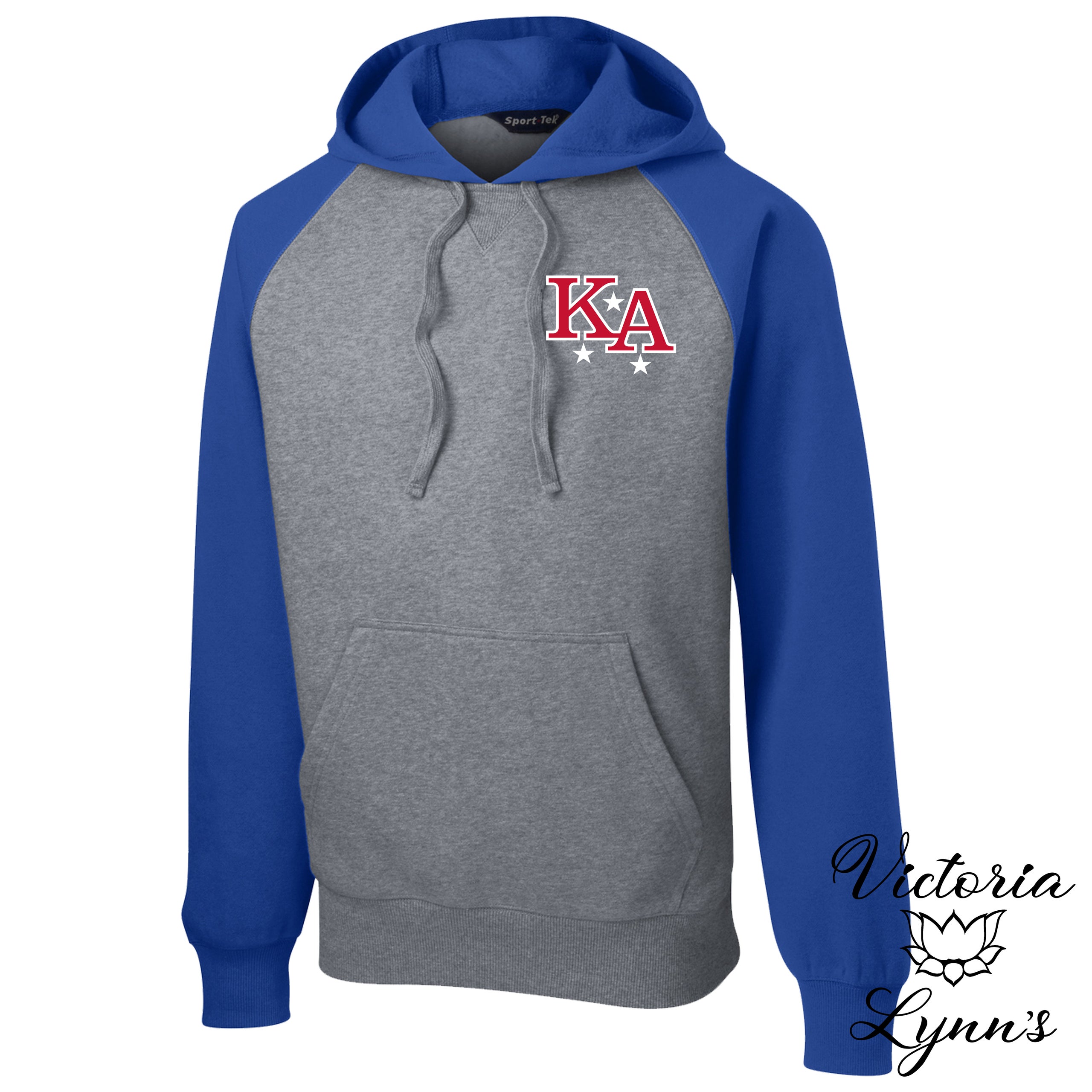 Sport-Tek® Raglan Colorblock Pullover Hooded Sweatshirt